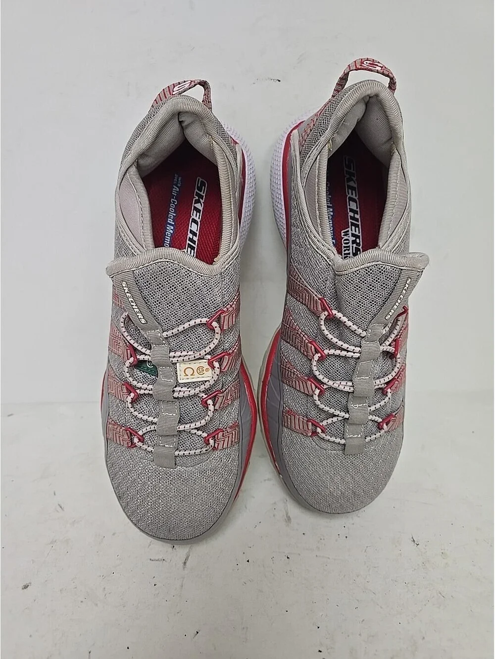 Skechers Women's Aluminum Toe SP Slip Resistant Work Shoes 99996596 Gray 8M
